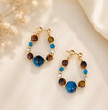 Blue Daisy Earrings
