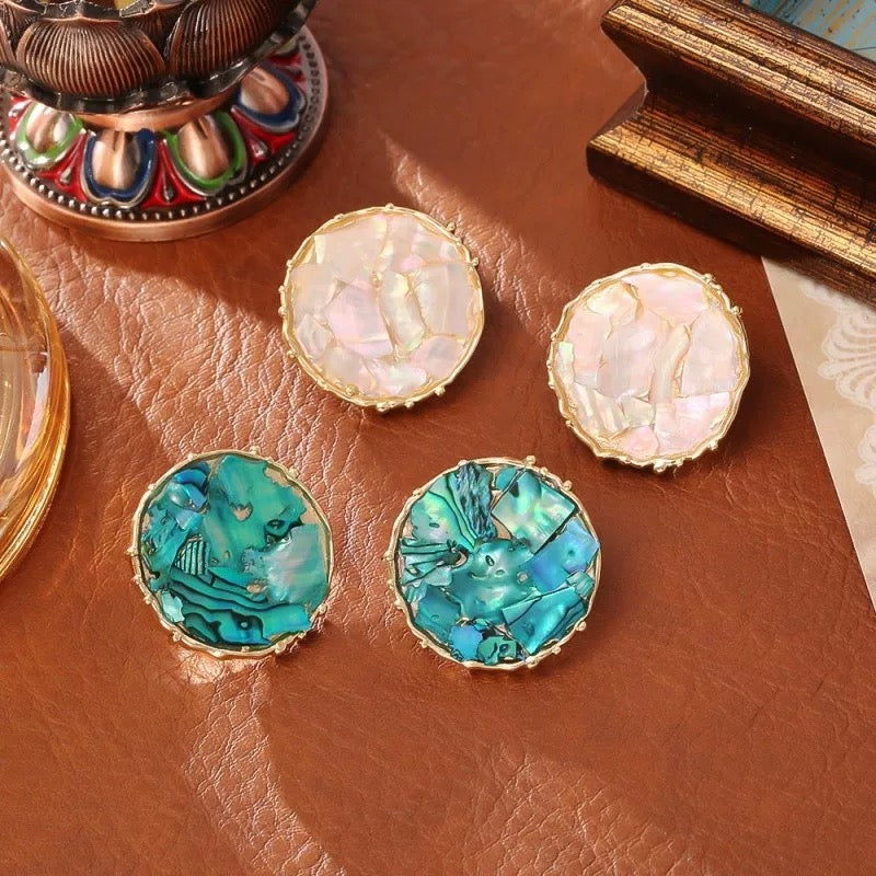Abalone Shell Stud Earrings