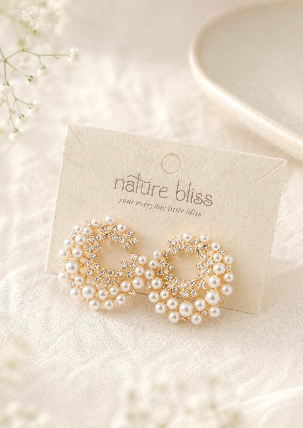 Luxury C-Shaped Pearl Earrings