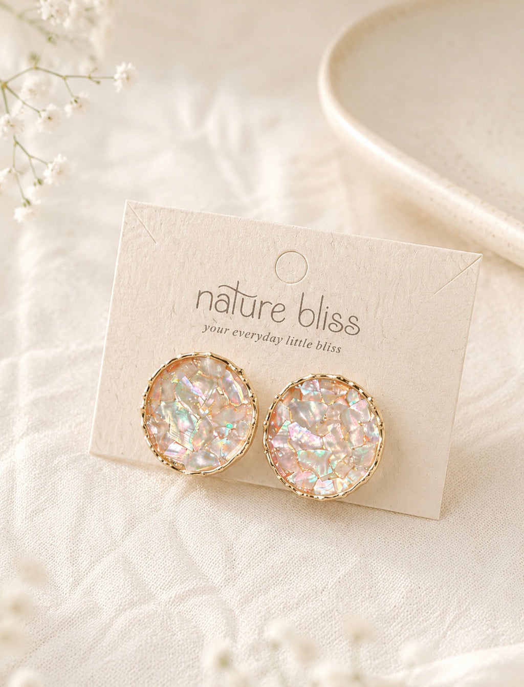 Abalone Shell Stud Earrings