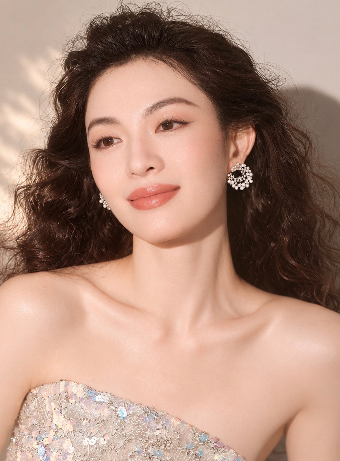 Luxury C-Shaped Pearl Earrings