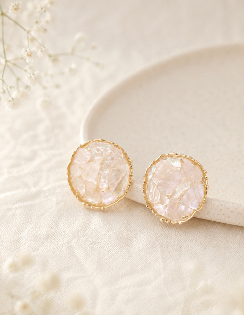 Abalone Shell Stud Earrings