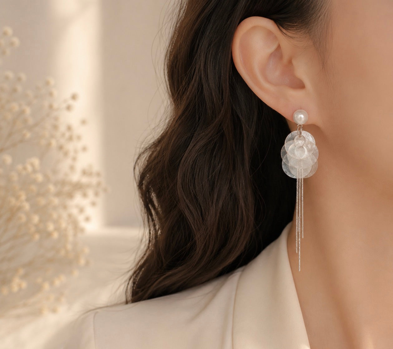 Soft Rain Drop Earrings
