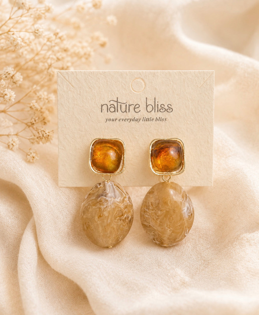 Amber Earth Earrings