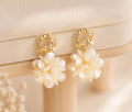 Ivory Garden Blossom Earrings
