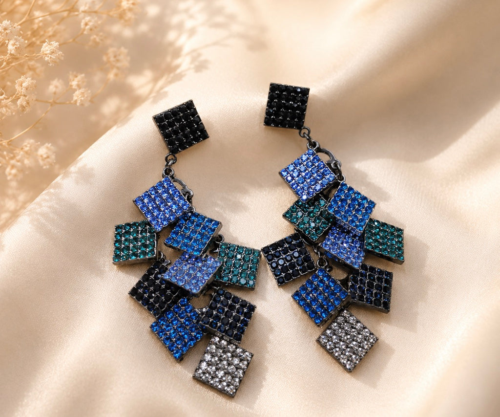Azure Drift Drop Earrings