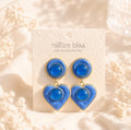 Soft Candy/ Ocean Heart Earrings