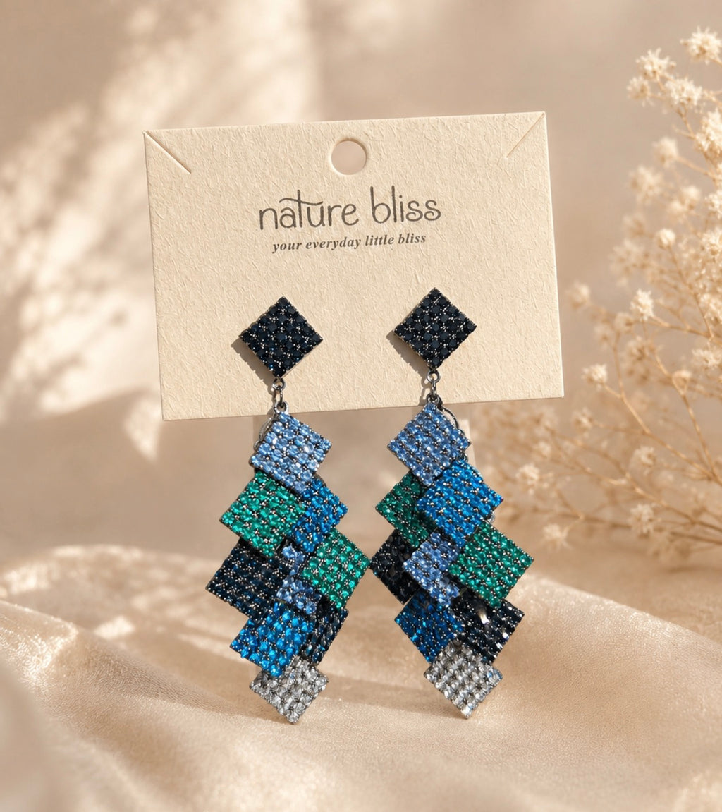 Azure Drift Drop Earrings
