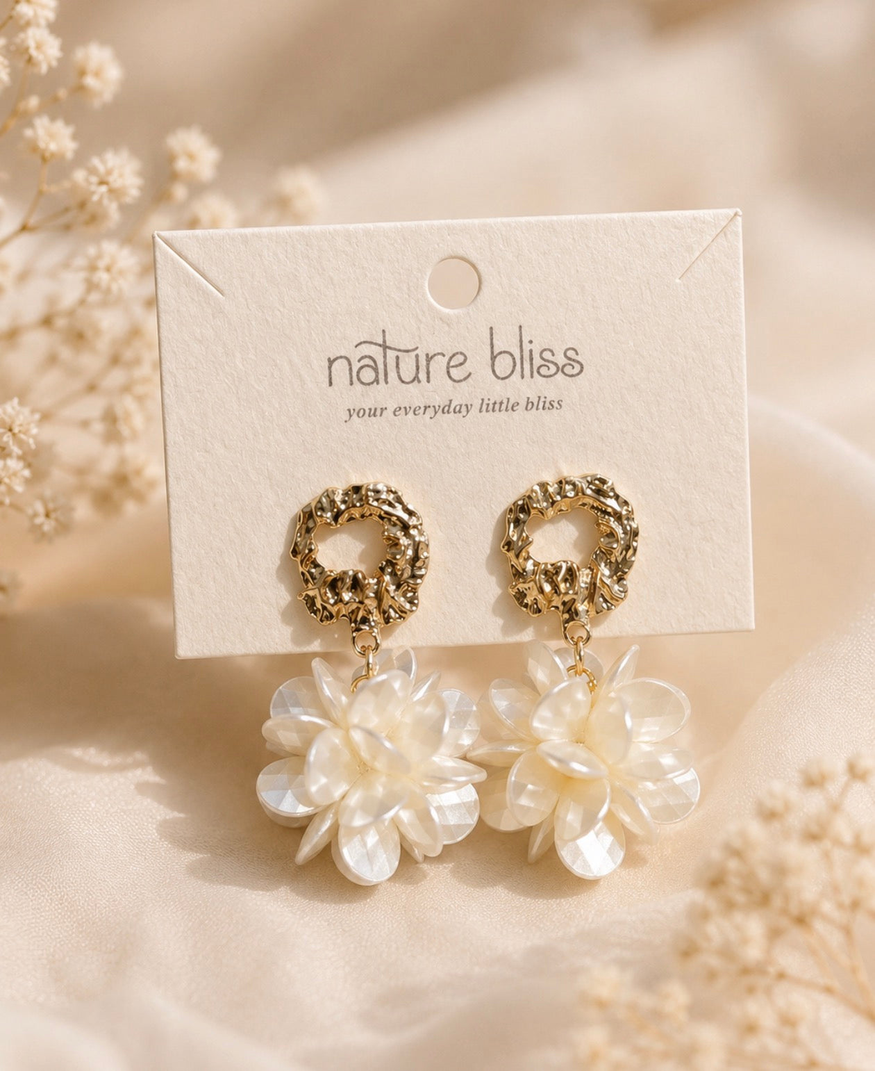 Ivory Garden Blossom Earrings