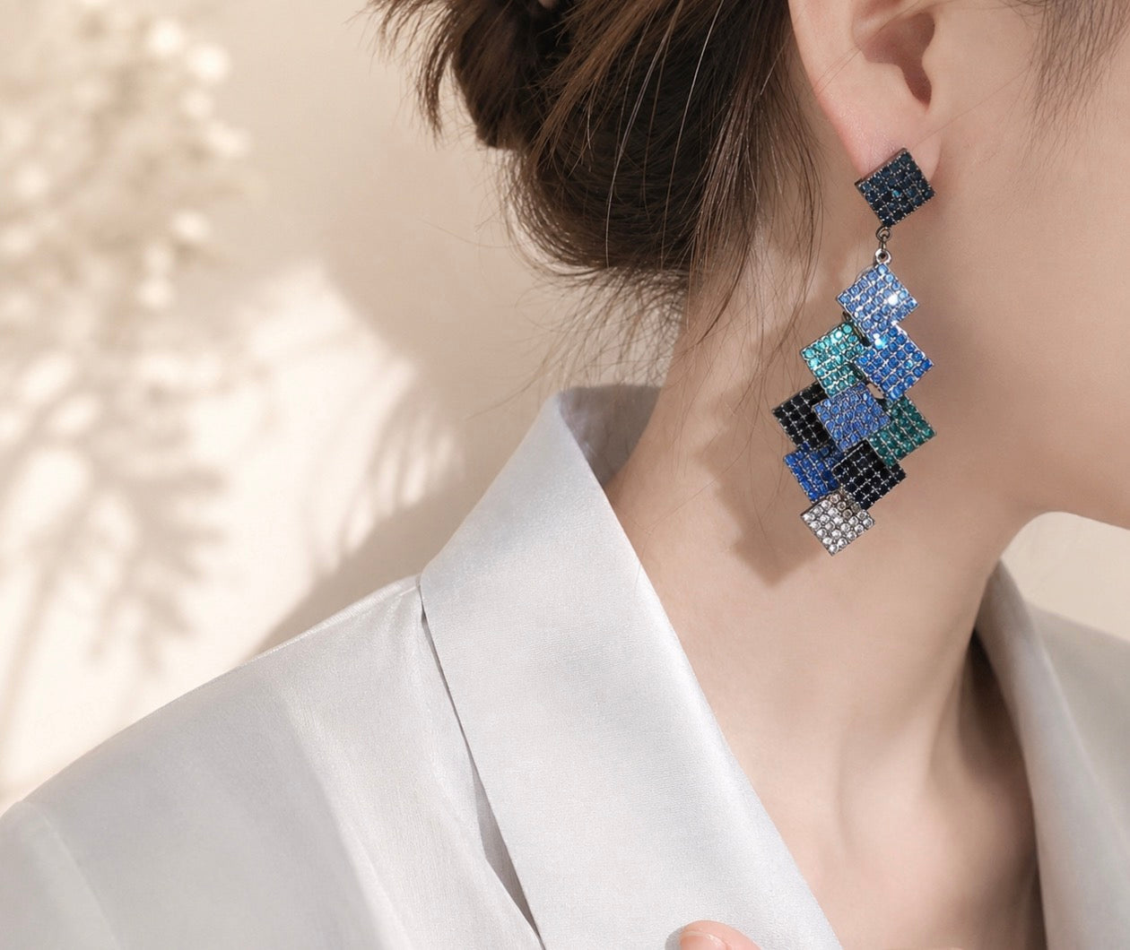 Azure Drift Drop Earrings