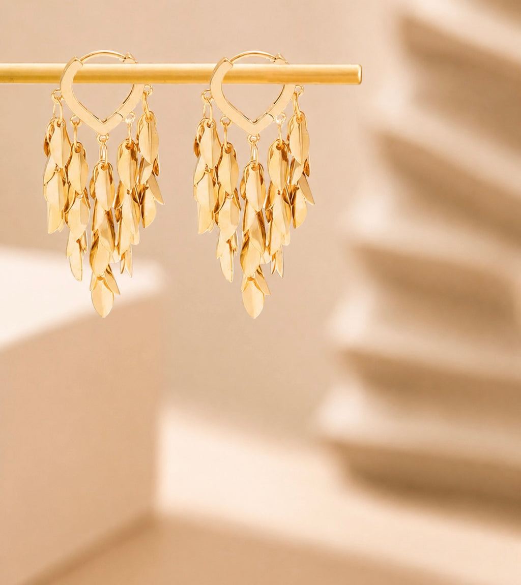Golden/ Silver Fringe Drop Earrings