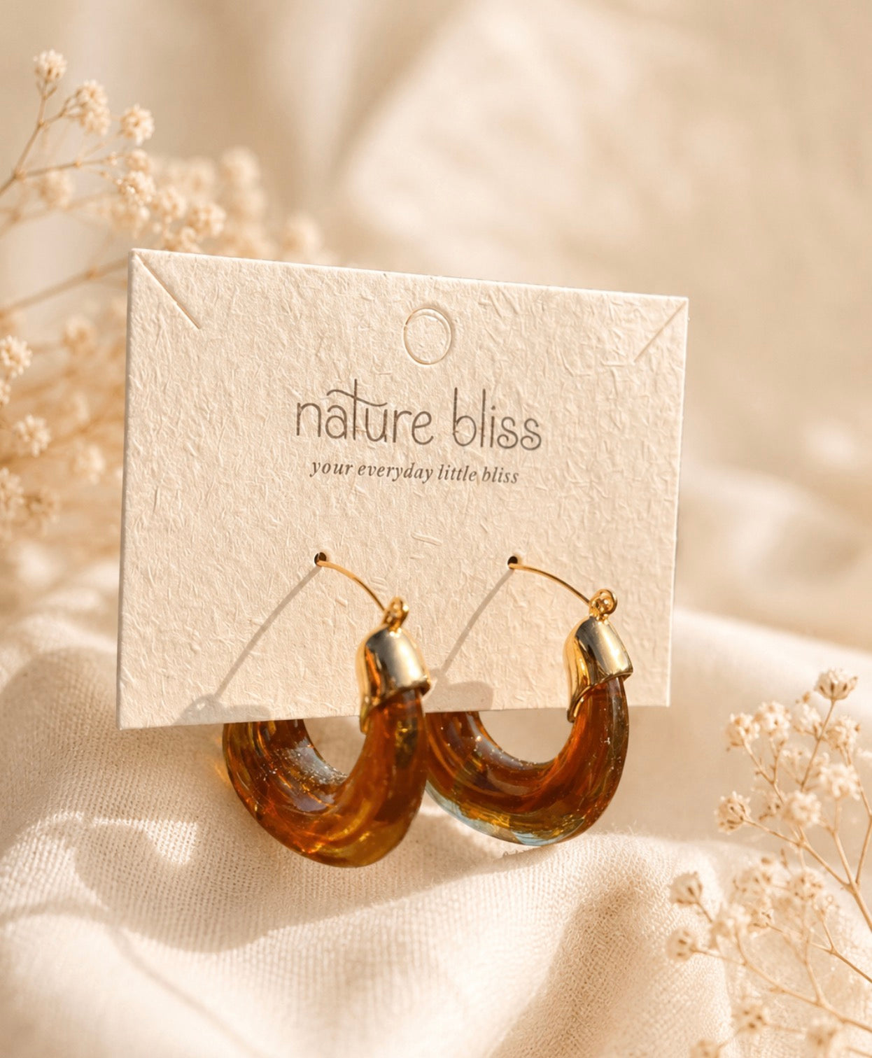 Earth Arc Hoop Earrings
