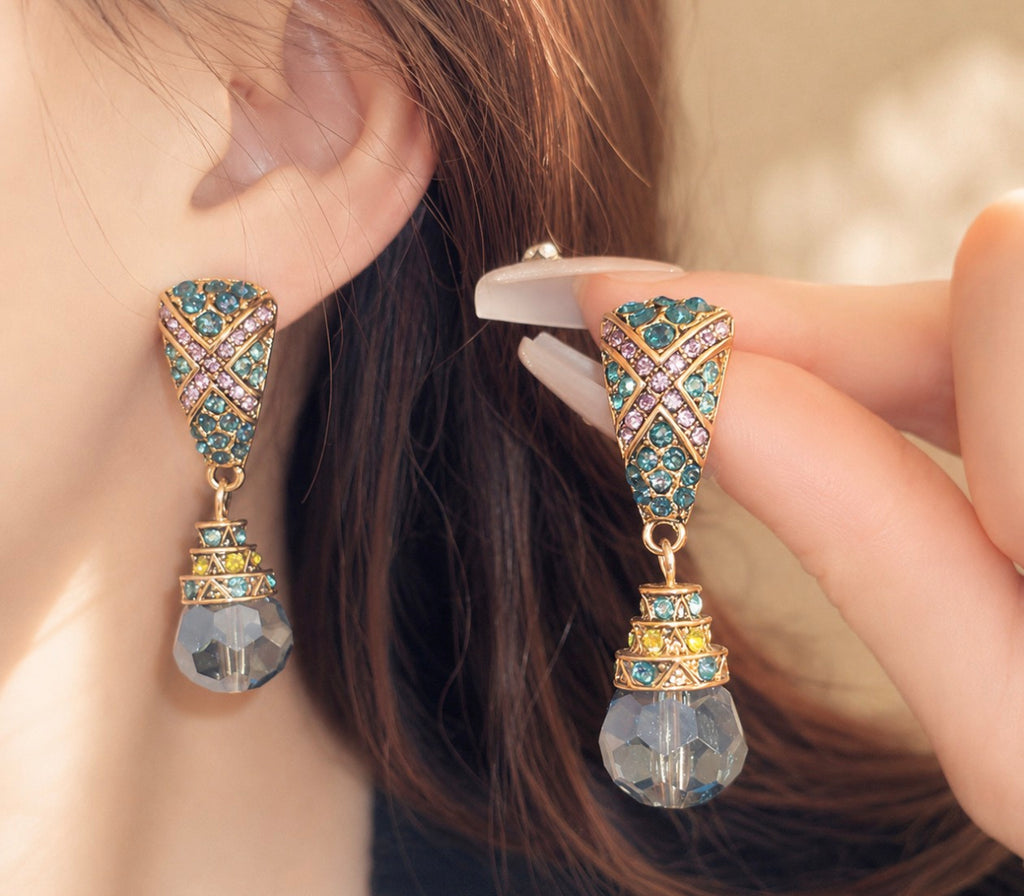 Vintage Ocean Drop Earrings