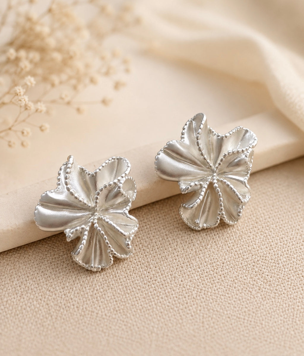Abstract Petal Stud Earrings