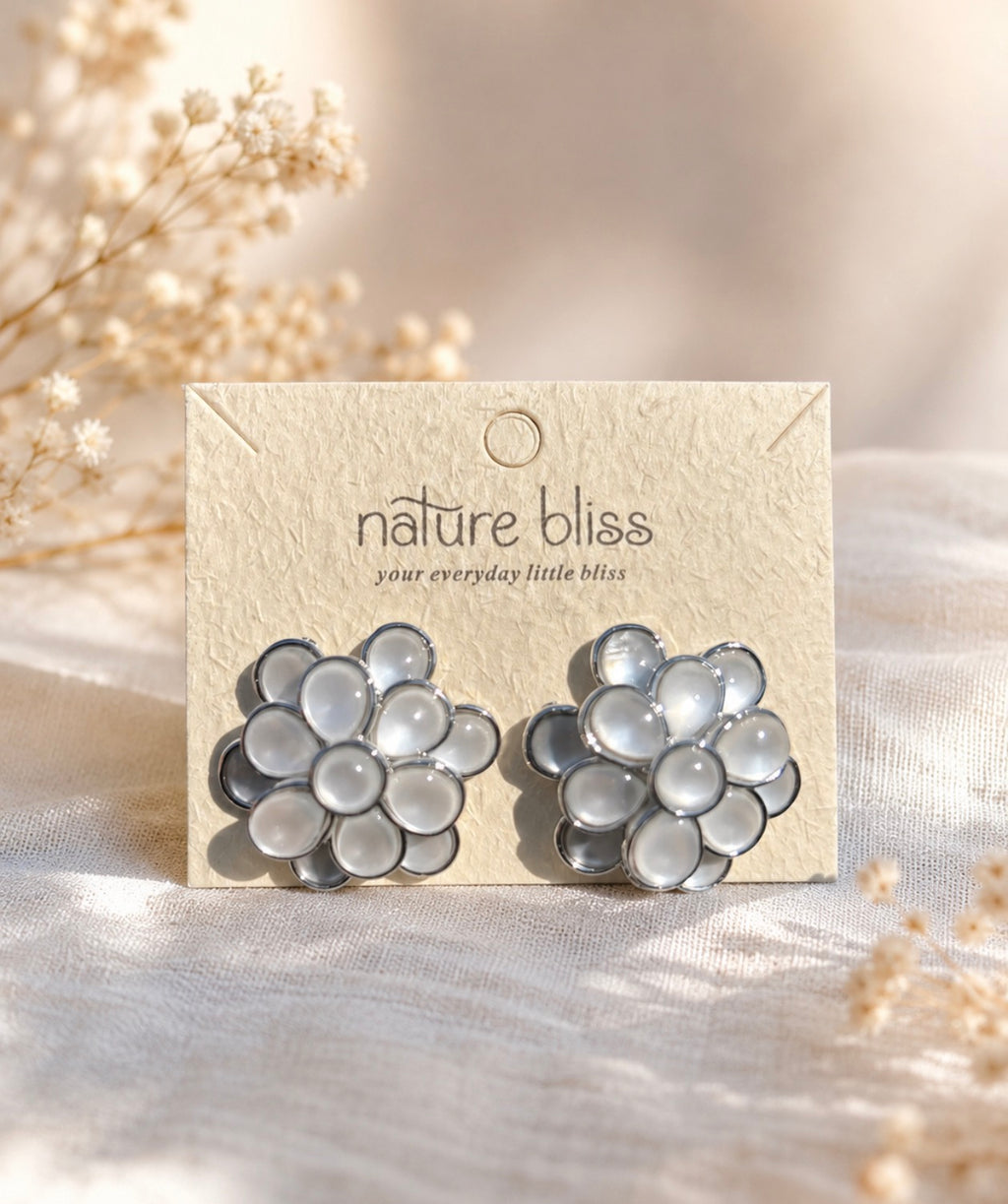 Moonlight Pearl Cluster Earrings