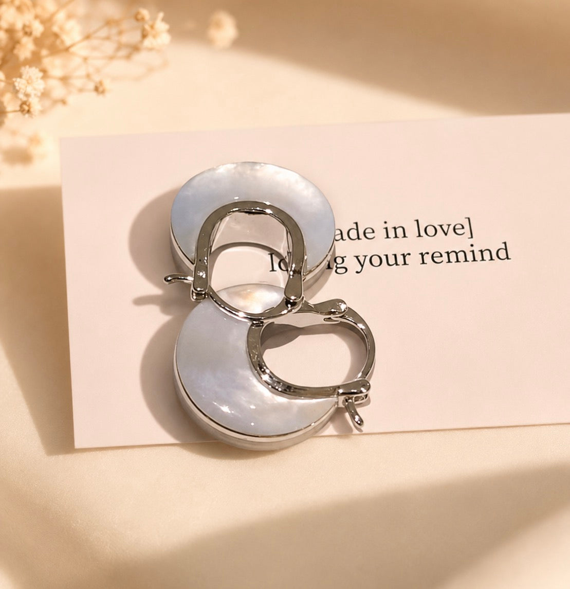Ivory Moon Earrings
