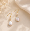 Golden Pearl Cascade Earrings
