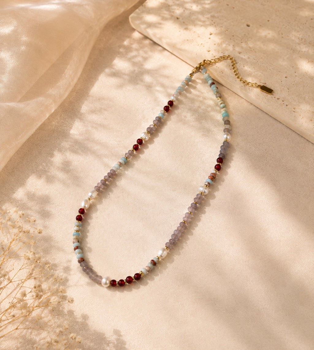 Meadow Bloom Beaded Necklace