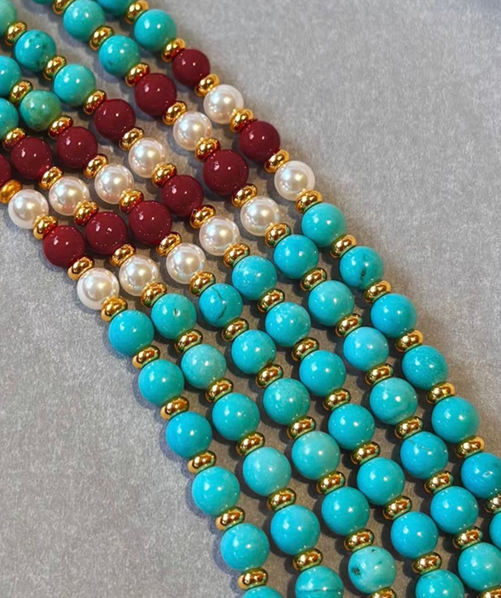 Sunlit Trail Beaded Necklace