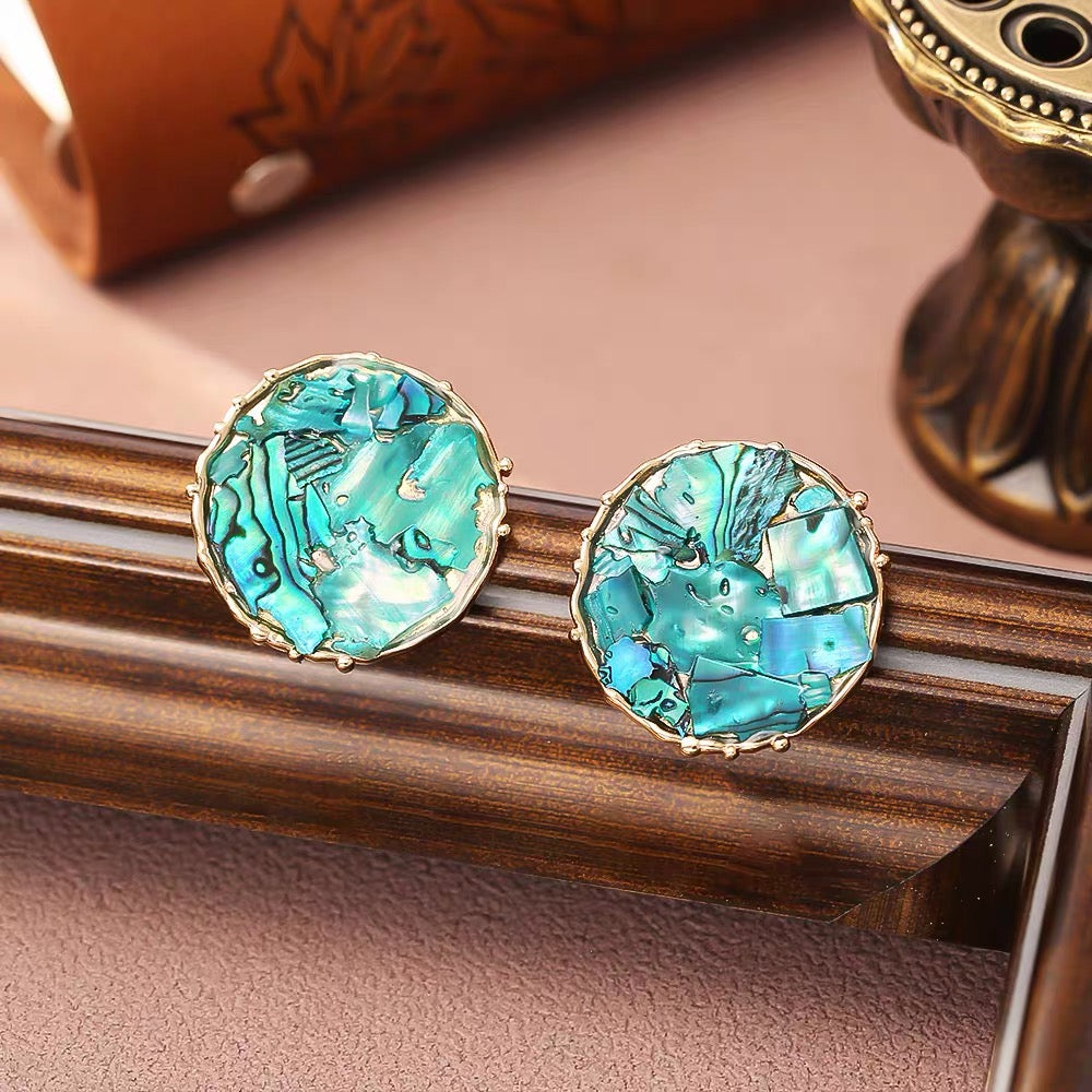 Abalone Shell Stud Earrings